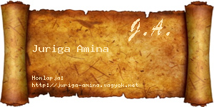 Juriga Amina névjegykártya